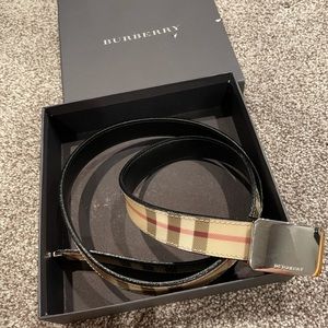 Authentic!  Gently used women’s Burberry belt.